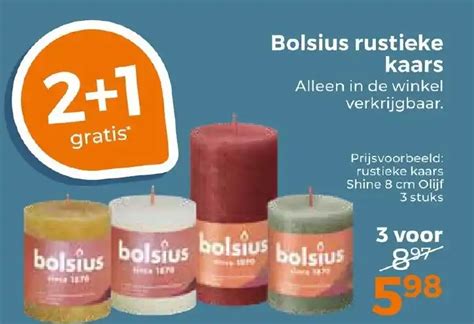 Bolsius Rustieke Kaars Aanbieding Bij Trekpleister