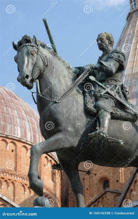 Equestrian Bronze Statue Of Gattamelata By Donatello Basilica Of St