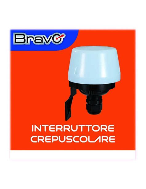 Interruttore Crepuscolare Per Esterno IP54 Bravo 93003200 1200W Di