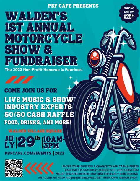 Waldens 1st Annual Motorcycle Show And Fundraiser Hosted By Pbf Cafe