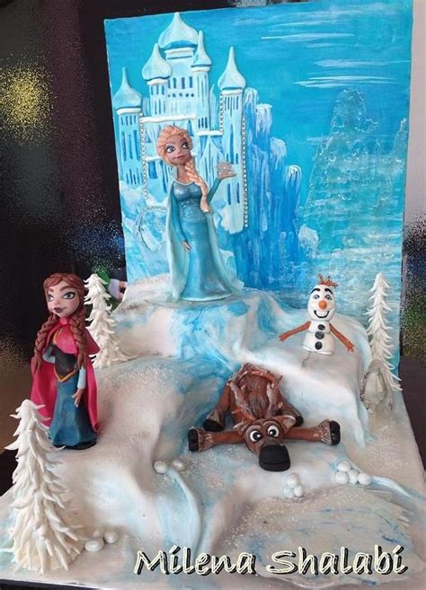 Frozen Decorated Cake By Milena Shalabi Cakesdecor