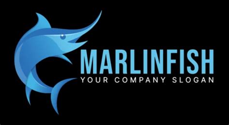 Marlin Fish Skull Logo Design Template Free Design Template