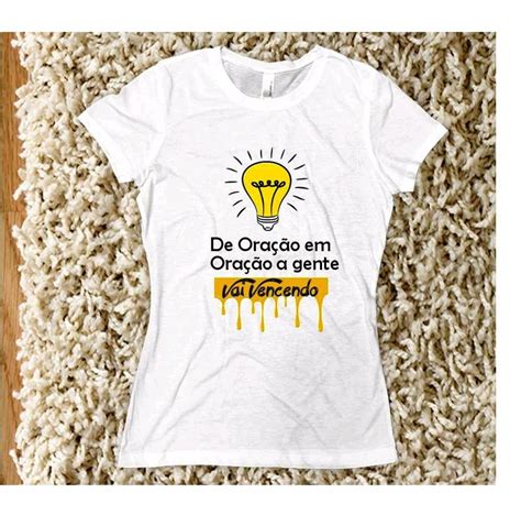 Camiseta Baby Look Oração no Elo7 Estamparia Pinta Cria FBAA01