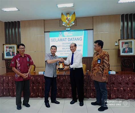 Uns Terima Kunjungan Dari University College Tati Malaysia