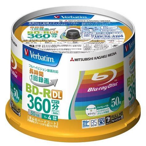 Mitsubishi Verbatim Blank Blu Ray Disc Bd R Dl Gb Discs