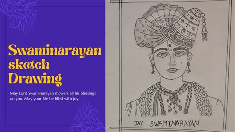 How To Draw Easy Lord Swaminarayan Sketch Drawing Youtube