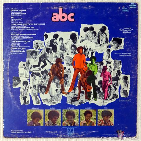 The Jackson 5 ‎– ABC (1970) Vinyl, LP, Album – Voluptuous Vinyl Records