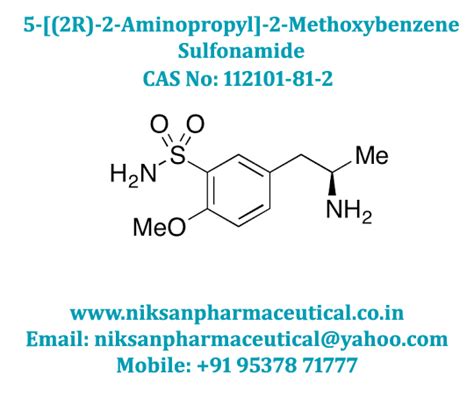 R Aminopropyl Methoxybenzene Sulfonamide Manufacturer In