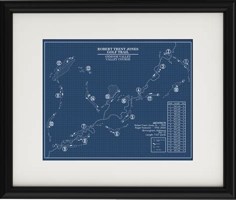 RTJ Golf Trail Oxmoor Valley Valley Course Blueprint (Print) – GolfBlueprints