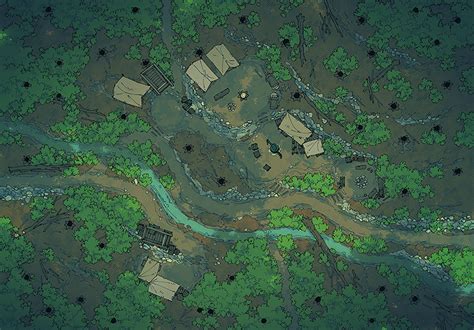 The Forest Camp Pack Maps And Assets By 2 Minute Tabletop