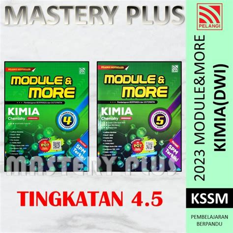 Buku Aktiviti Module More Kimia Tingkatan Dwibahasa