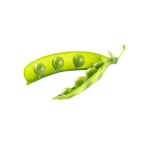 Premium Photo Opened Pea Pod Isolated On White Background