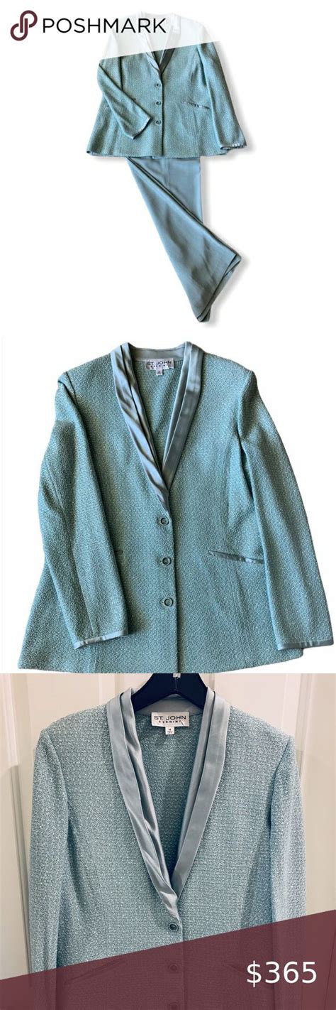 Stunning & classic St. John Suit! | Evening suit, Knit jacket, Party suits