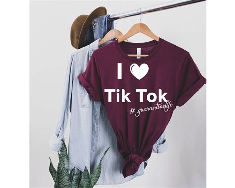 I Love Tik Tok Shirt Tik Tok Famous Etsy