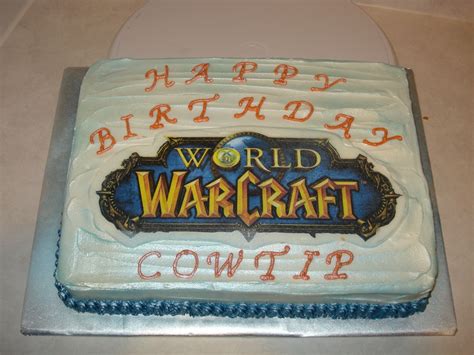 World Of Warcraft Cake Non Edible Image World Of Warcraft Holiday