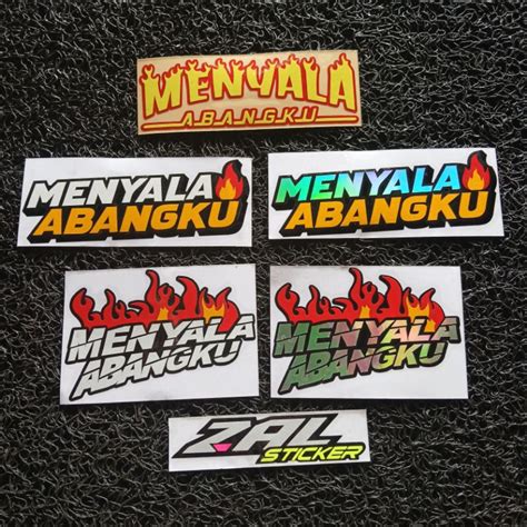 Jual Sticker Menyala Abangku Sticker Cutting Shopee Indonesia