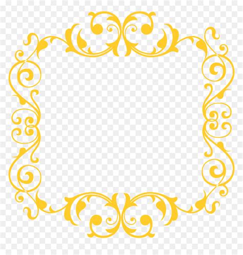 Moldura Dourada Frame Dourado Png Fundo Transparente Faça o download