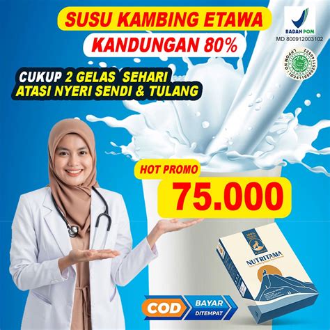 Jual Susu Kambing Etawa Platinum Nutritama Platinum Kemasan Gram