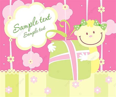 Baby Arrival Announcement Card Template Download on Pngtree