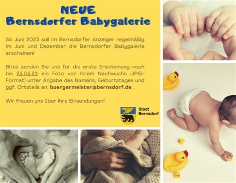 Neue Babygalerie Im Bernsdorfer Anzeiger Mein Bernsdorf