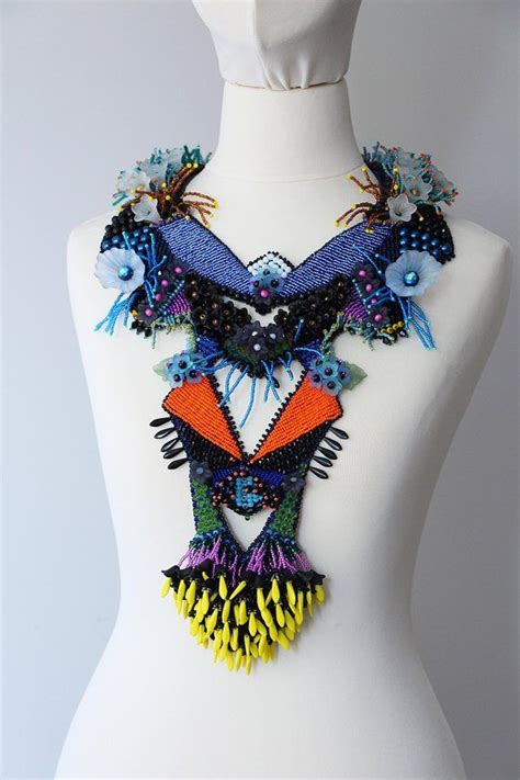 Big Bold Chunky Necklaces For Women And Men Modern Bead Embroidery