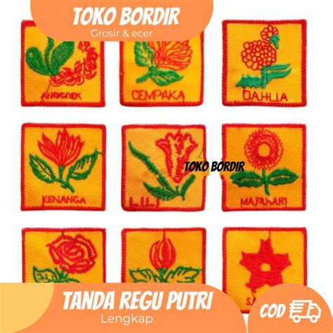 Jual Tanda Regu Pramuka Putri Bunga Lengkap Shopee Indonesia