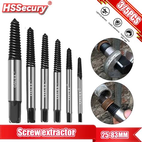 Pcs Hex Screw Extractors Broken Damaged Screw Extractor Drill Bit