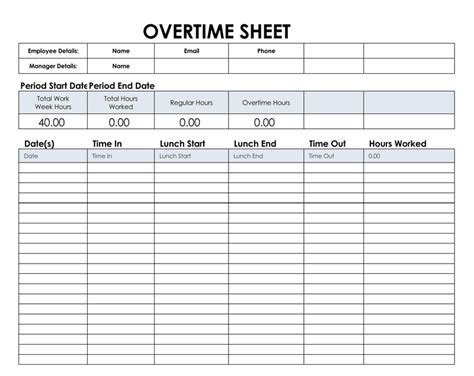 Overtime Calendar Template Davine Merilee