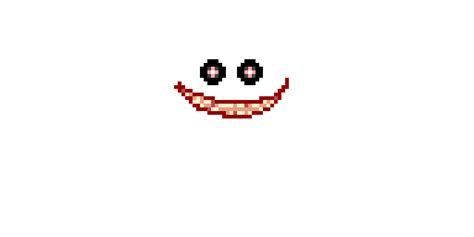 Scary face pixel art