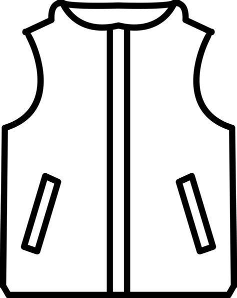 Vest Line Icon 16227112 Vector Art at Vecteezy