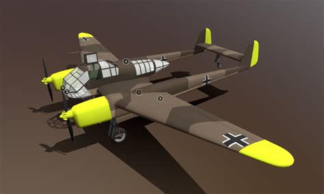 Focke-Wulf Fw 189 Uhu - DownloadFree3D.com