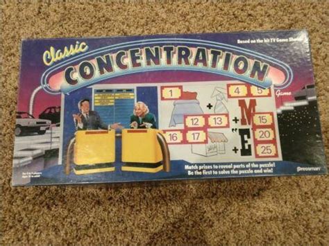 Vintage 1988 Classic Concentration Board Game Pressman | #3773553978