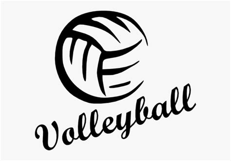 Volleyball Word Clipart, HD Png Download - kindpng