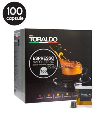 100 Capsule Caffe Toraldo Miscela Gourmet Compatibile Nespresso