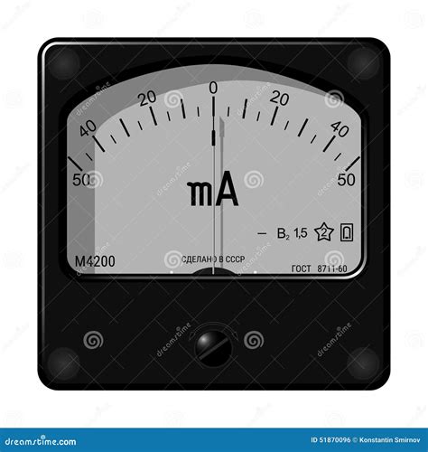 Ampere Meter Stock Vector Illustration Of Electric Instruments 51870096