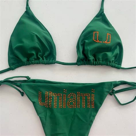 College Bikini Top Etsy