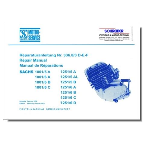 Schreiber Zweiradshop De Reparaturanleitung Sachs 1001 5 Bis 1251 6