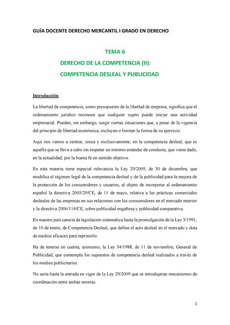 Tema Apuntes Completos Y Resumidos De Derecho Mercantil Derecho