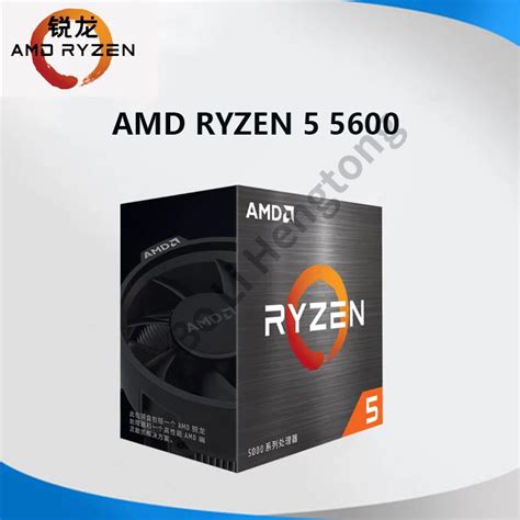 Novo amd ryzen 5 5600 r5 5600 3 5 ghz seis núcleo processador cpu de 12