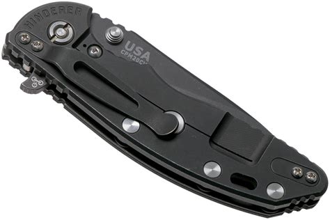 Rick Hinderer XM18 3 5 Slicer CPM 20CV Battle Black DLC Black G10