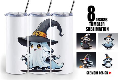 Tumbler Halloween Ghost Graphic By Artnoy Creative Fabrica