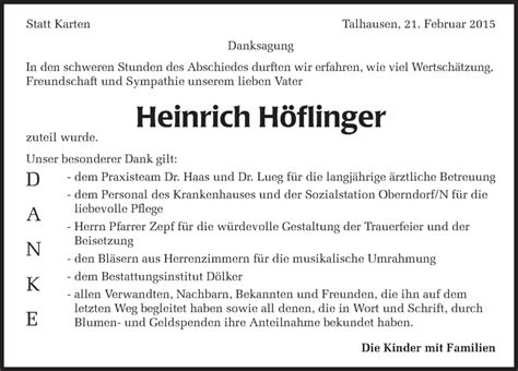 Traueranzeigen Von Heinrich H Flinger Schwarzw Lder Bote Trauer