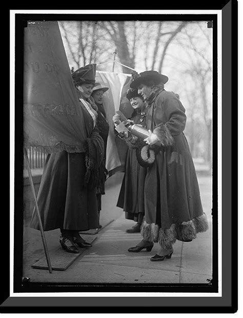 Historic Framed Print Woman Suffrage Pickets X