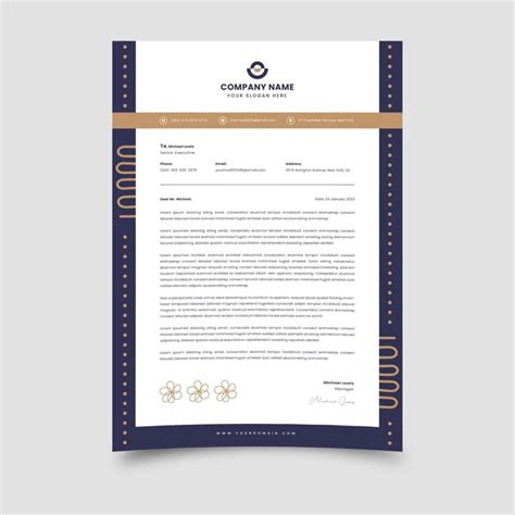 Premium Vector Letterhead Template Vector Design