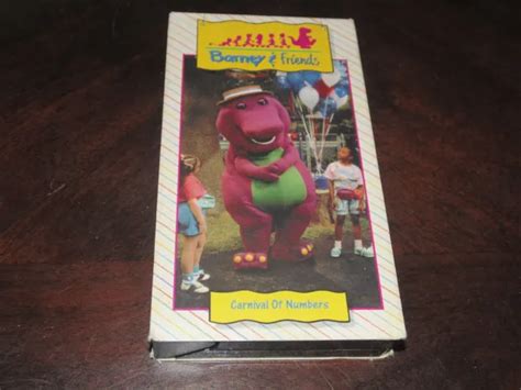 Vintage Barney And Friends Vhs Carnival Of Numbers Time Life Video ...