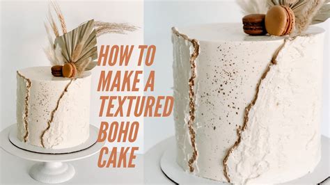 How To Make A Textured Boho Theme Cake YouTube