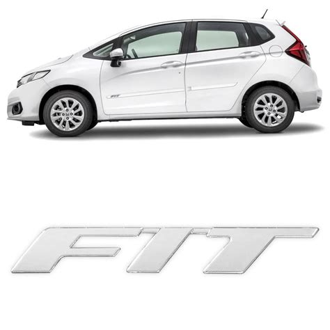 Emblema Nome Para Carro Cromado Honda Fit Submarino