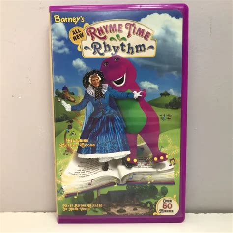 Barney Rhyme Time Rhythm Vhs Video Tape Mother Goose Sing Along Case Nearly New Eur 1268