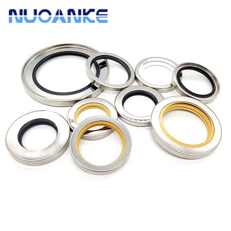 Single Double Lip Ptfe Shaft Seal Stainless Steel Ptfe Lip Oil Seal Screw Air Compressor Ptfe