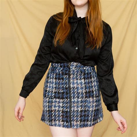 ️💙 Blue Plaid Schoolgirl Skirt 💙 ️ Free Depop